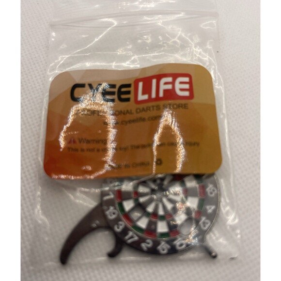 Dartboard Keychain Metal Bottle Opener Dart Tool NEW! Bar Gift by Cyee Life - Picture 3 of 4